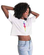 Load image into Gallery viewer, roygbiv Women&#39;s Lounge Cropped Tee
