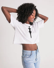 Load image into Gallery viewer, BLACK Women&#39;s Lounge Cropped Tee
